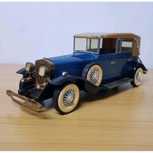 Solid State AM Radio Lincoln 1928 Model L Convertible Car with Box Works‎ Blue